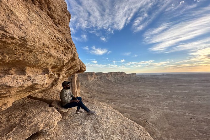 Edge of The World Riyadh with Camel Ride ,Bat Cave Visit & Dinner - Dinner at Sadus gives the day a softer ending