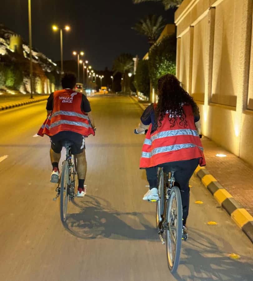 Evening Bike Tour in Wadi Hanifah - Hanifah Dam under the night sky