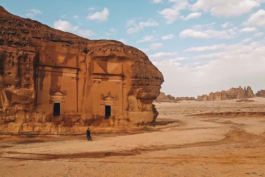 From AlUla: Hegra Tour - Jabal Ithlib and the first sense of Hegra