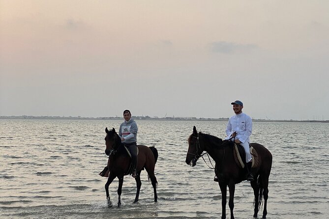 Private Horse Riding Experience at Red Sea - The beach section and the Arabian sunset