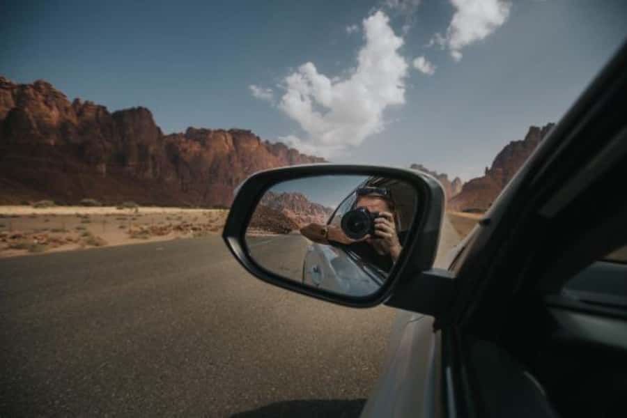 Wadi Al Disah Tour - Walking among sandstone cliffs and palms