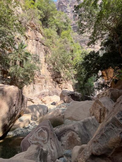 Wadi Lajab Canyon Hiking Tour